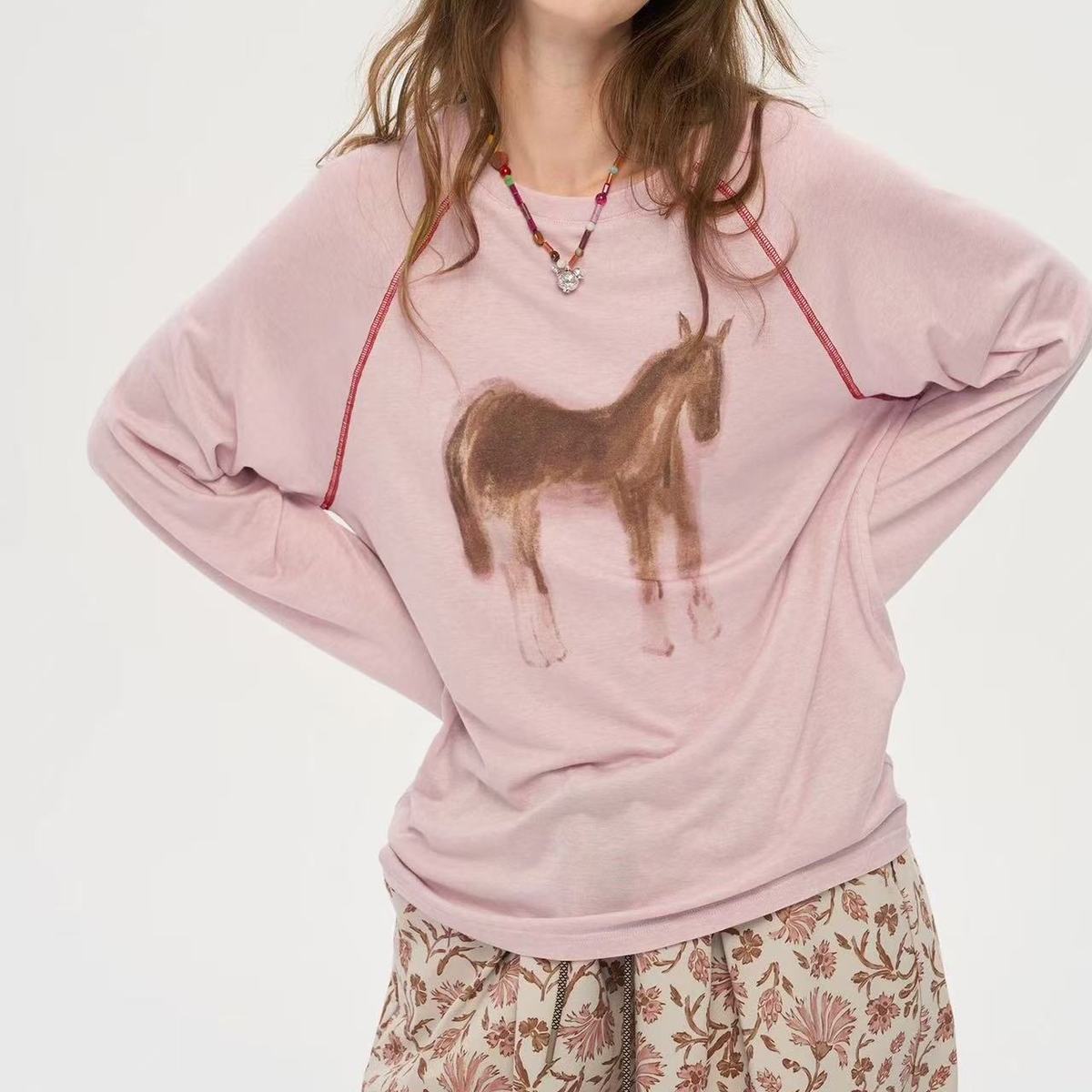 Crew Neck Loose Long Sleeves  SA670