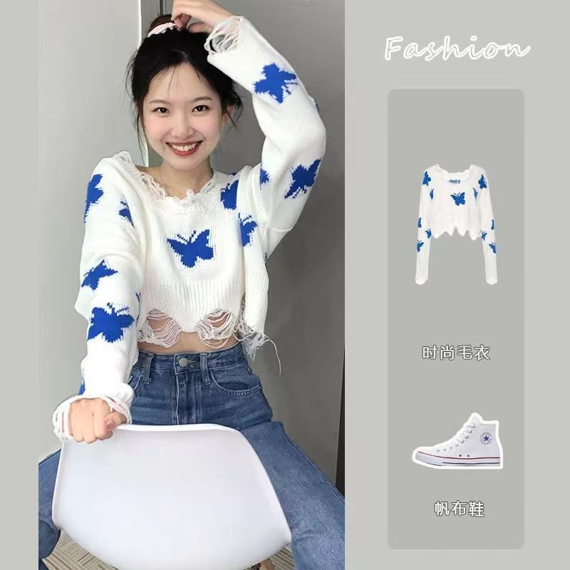 Butterfly Knitted Top SAB099