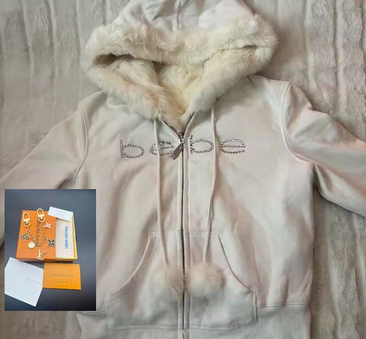 Hooded Sweatshirt Jacket Top SA591