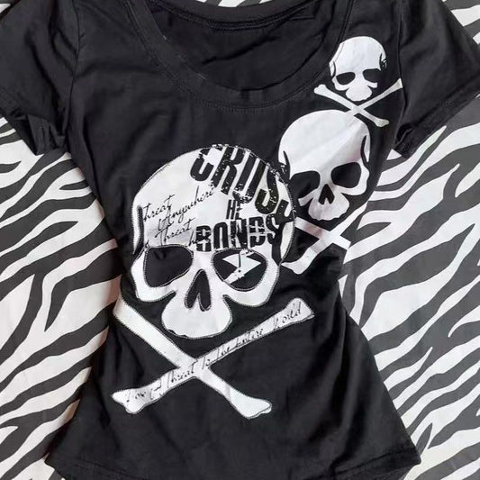 Skull Print Top SA991