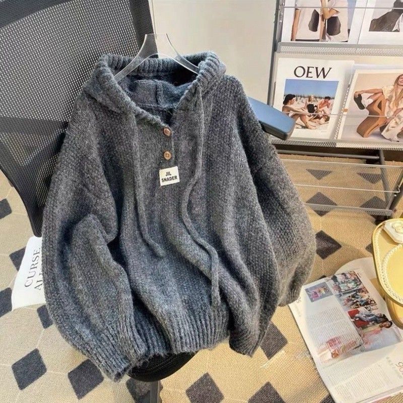 Drawstring Hooded Sweater SAB148