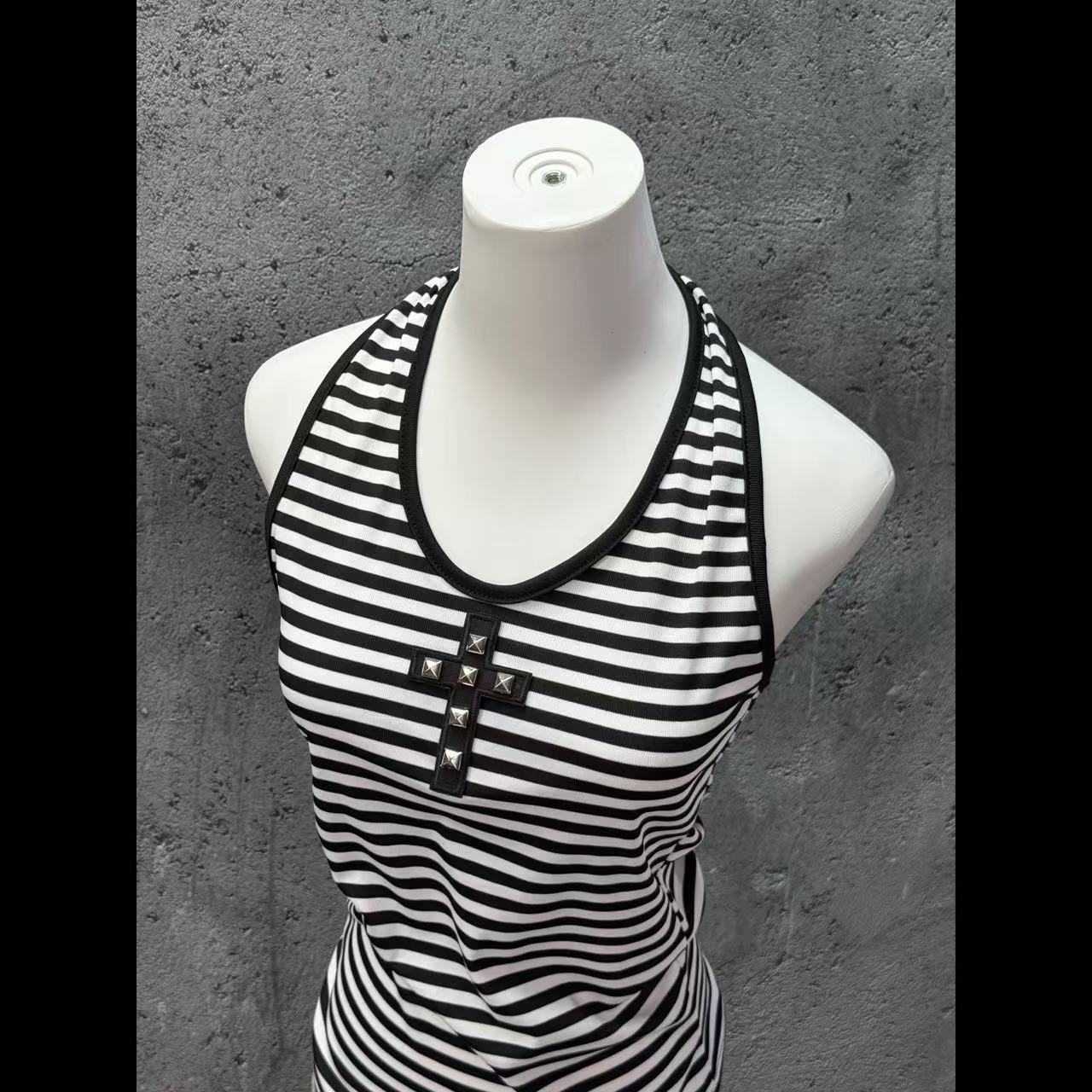 Contrast Striped Top SA993