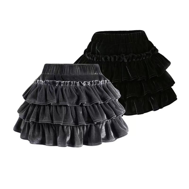 Black Velvet Skirt SAB213