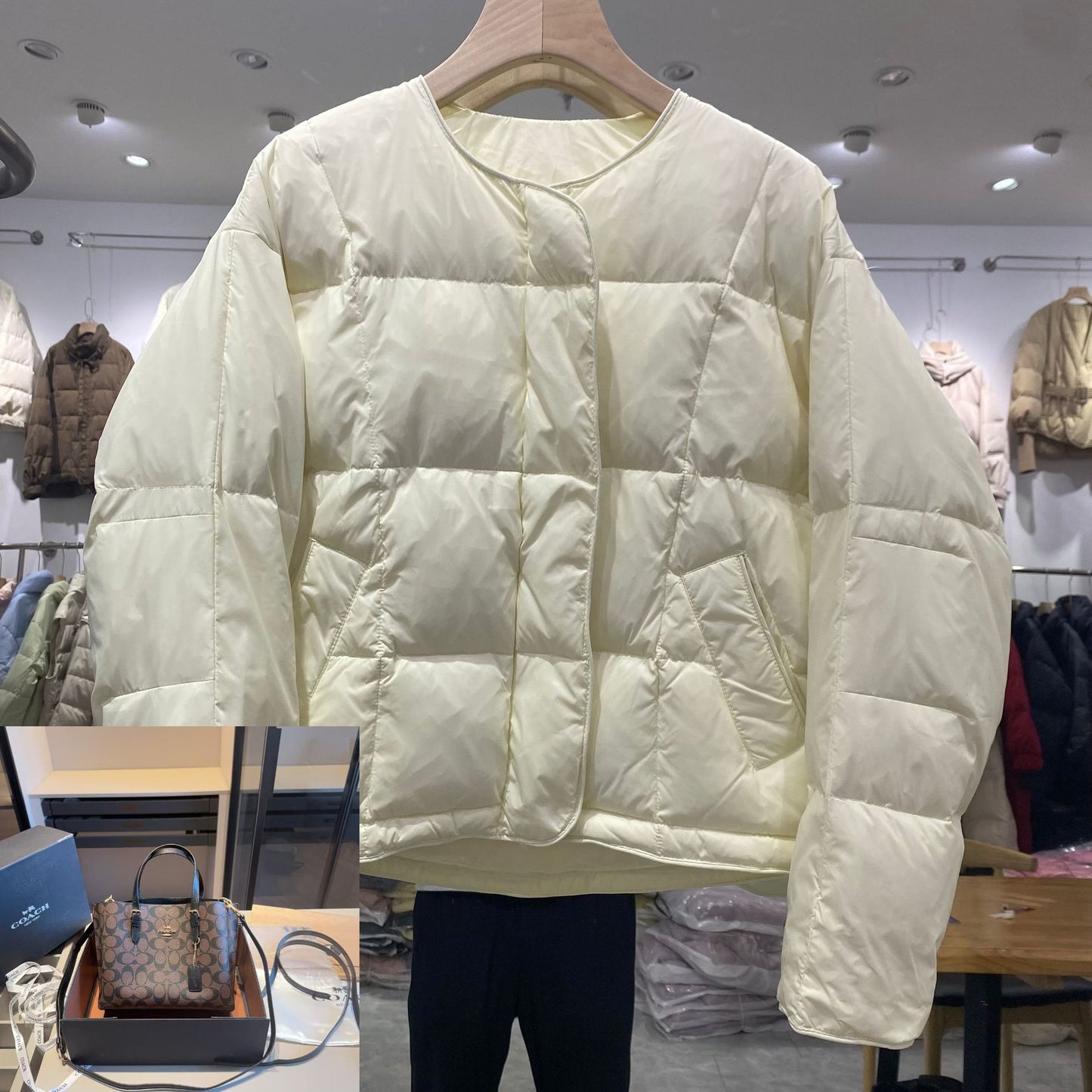 Crew Neck Long Sleeve Thermal Fashion Jacket SA484