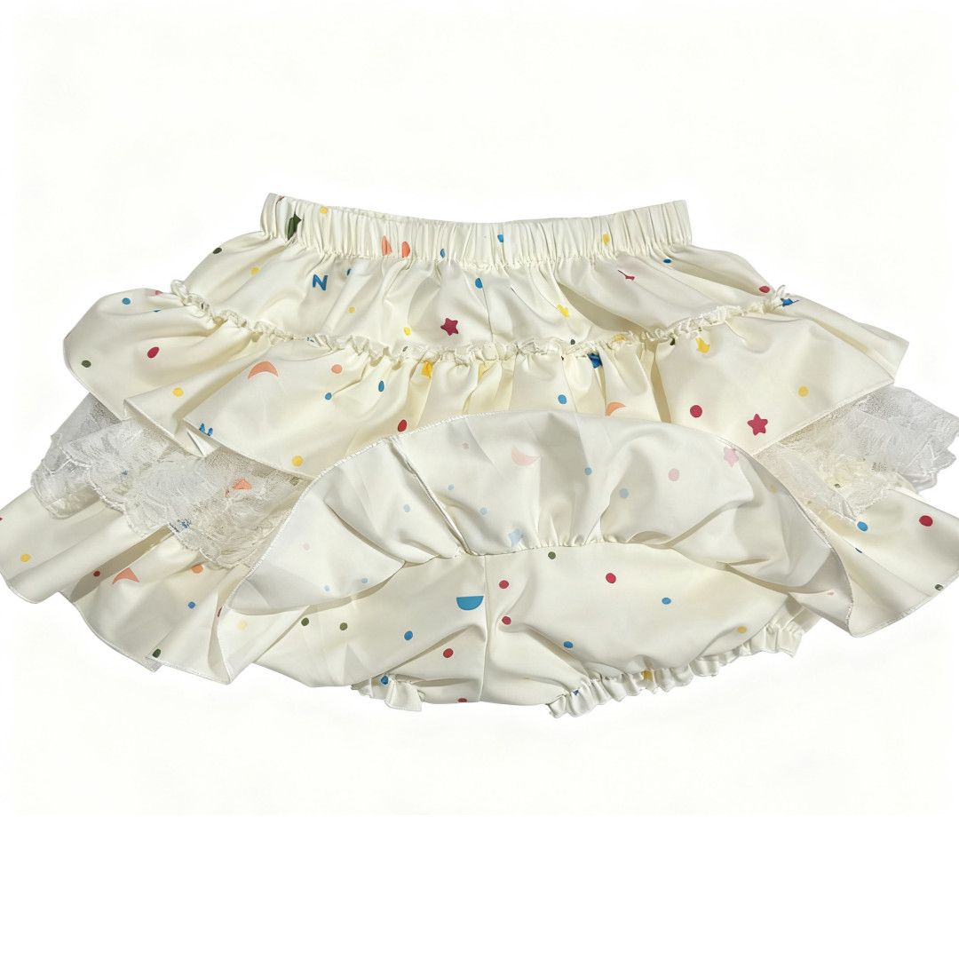 Polka Dot Printed Tutu Skirt  US 64D205