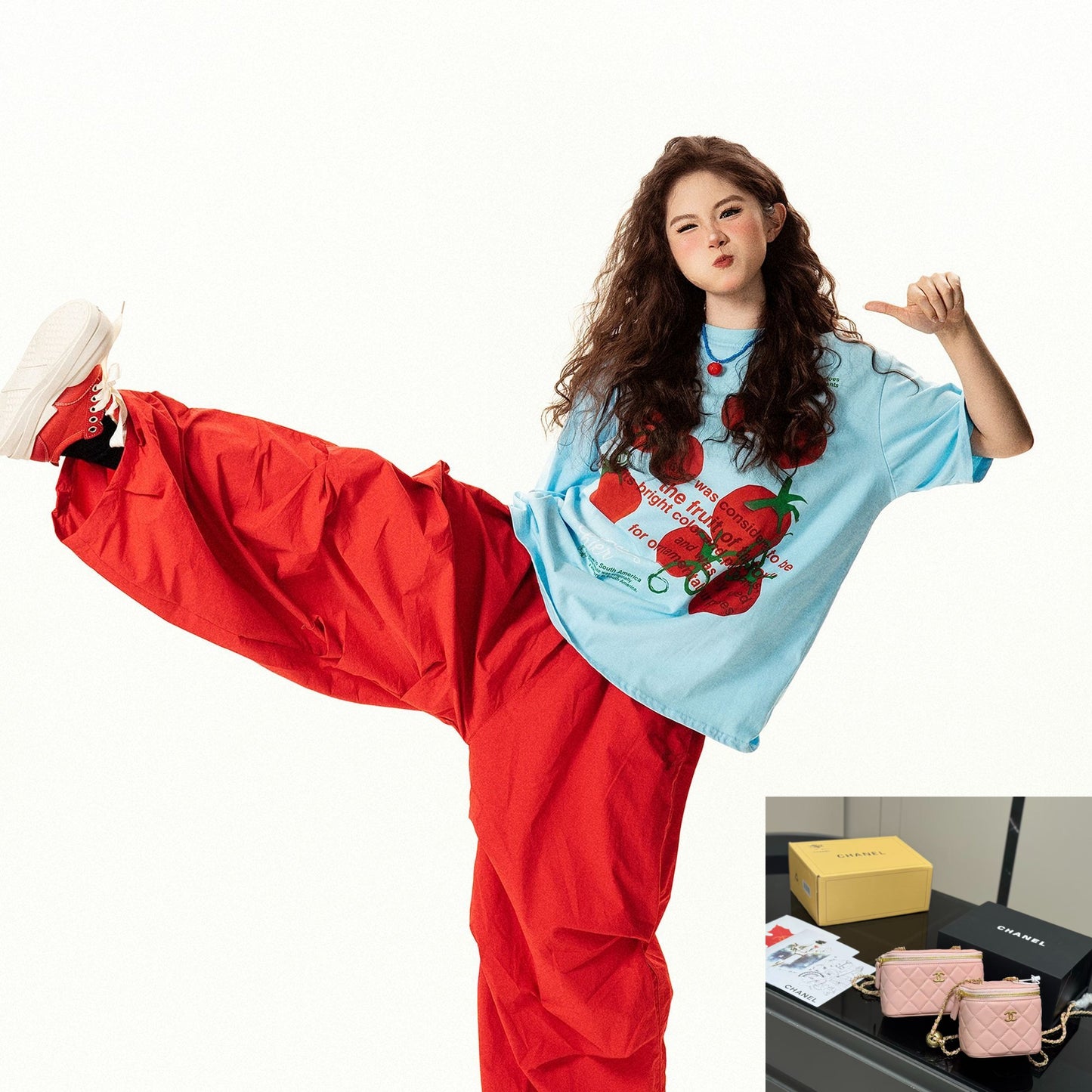 Tomato Print Short Sleeve T-shirt  SA850/SA851