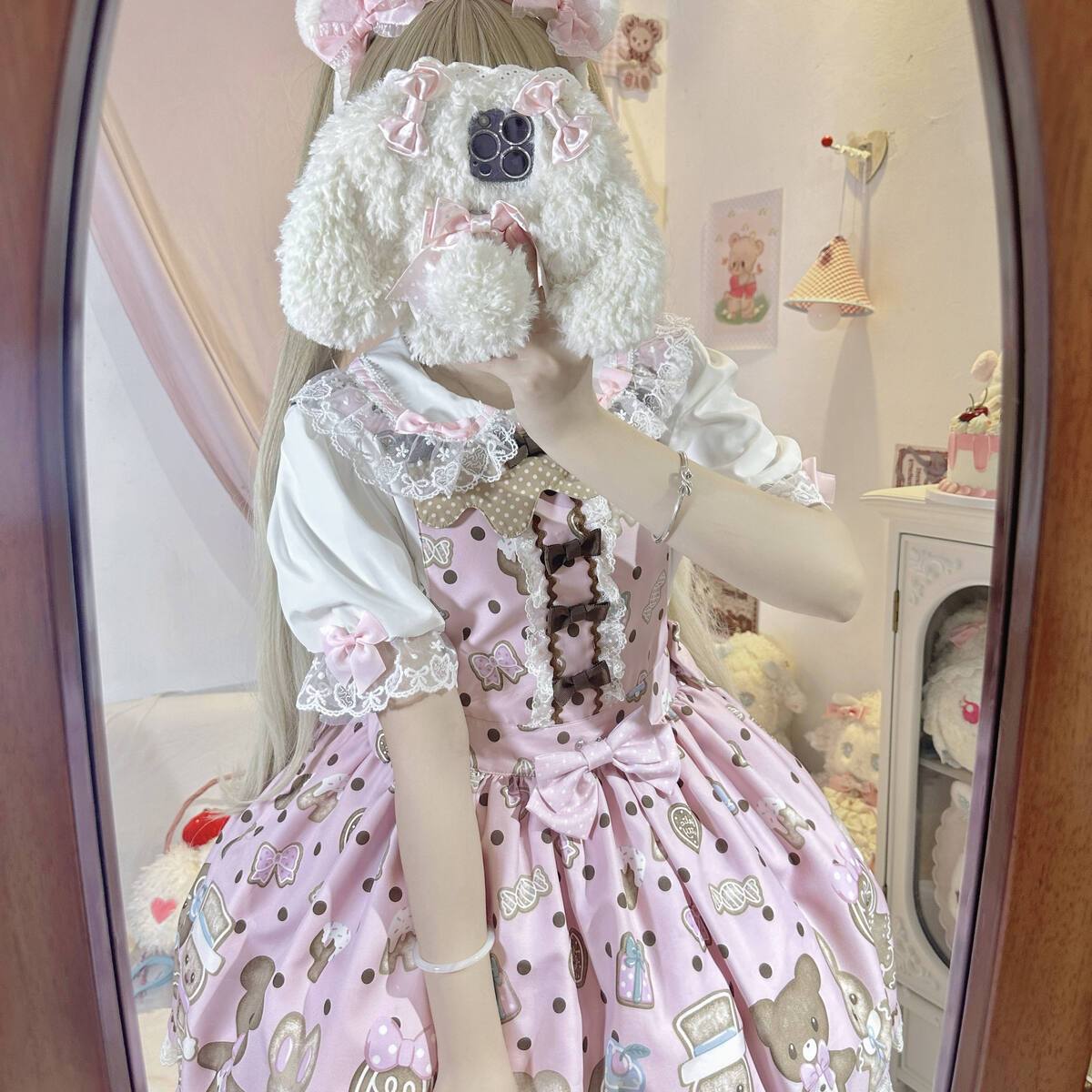 Lolita Bowknot Peter Pan Collar Blouse US  64D201