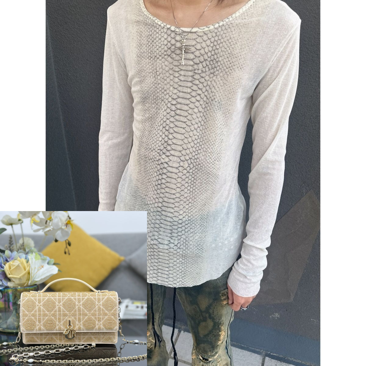 Printed Long-sleeved T-shirt SA793